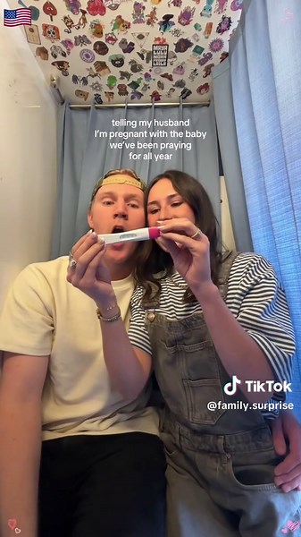 Surprising Family Announcement of a New Baby