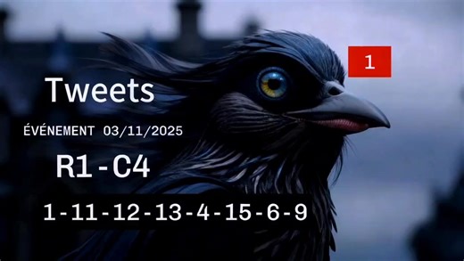 L'oiseau 🦜 R1-C4 03 novembre 2025 Tweets: [ 1 ] Sélection: 1-11-12-13-4-15-6-9 💠 Indice Matriciel 4 1 1 4 11 6 9 2 3 Repérage : 4-11-1 Art Director : Matrix Info 03/11/2025 | Matrix Info/ Info Matriciel