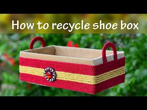 How To Reuse Shoe Box At Home | DIY Rope Craft Ideas | Hunarkar Crafts