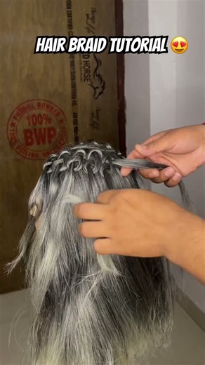 Hair Braid Tutorial 😍 #hairstyle #viral #dailyvlog #minivlog
