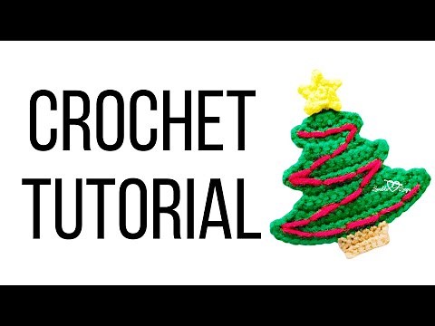 Crochet Christmas Tree Applique (tutorial)