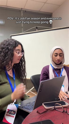 The pace is high, and everyone is doing their best to keep up🔥 #viralllllll #jobfair #fyp #TCCD #cufe