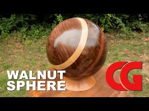 Making a Wood Sphere - Woodworking, Woodturning, Sculpture, Art