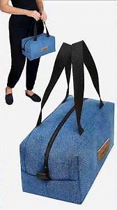 Upcycle Old Jeans into Travel Bag Miarti🪡🧵✂️ 👜