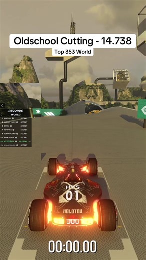 Trackmania Oldschool Cutting Speedrun