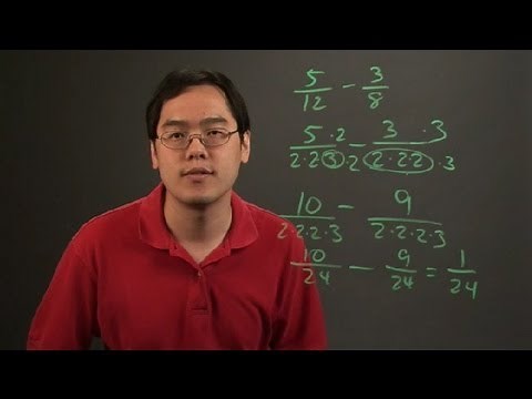 Prime Factors to Simplify Subtracting Fractions : Math Challenge