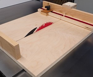 Small Parts Crosscut Sled   Miter Attachment