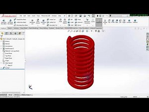 SOLIDWORKS - BASIC HOW TO DESIGN CONSTANT SPRING IN SOLIDWORKS