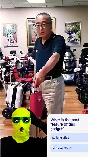 The Best Elderly Gadget on the Internet! 🚶‍♂️🪑 Foldable Walking Chair Stick