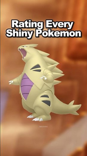 SHINY Tyranitar Rating Every Shiny Pokemon #pokemon #shinypokemon