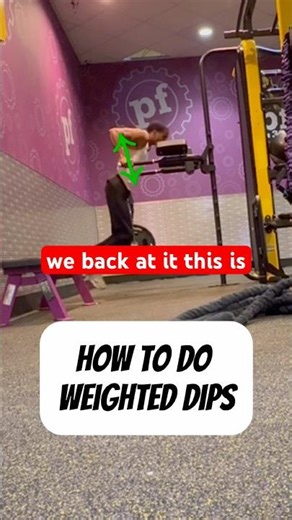 How to do weighted dips #motivation #fitnessjourney #gymworkout #fitness