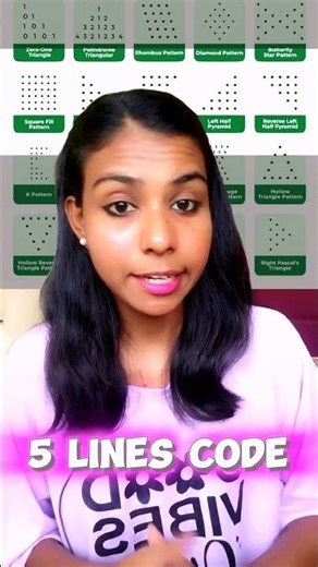 5 lines of code for Normal - Inverted - Left side - Right side Pyramid Pattern Output in Python