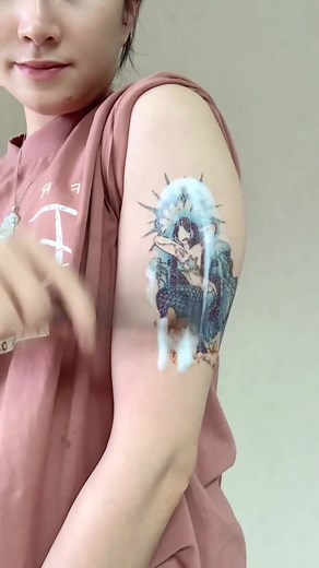A method for removing ink tattoo stickers,Very convenient!I'm not afraid my mother will find out☺️🤣