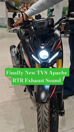 Finally New TVS Apache RTR TFT MODEL Exhaust Sound #automobile #apachertr1604vbs6 #tvs