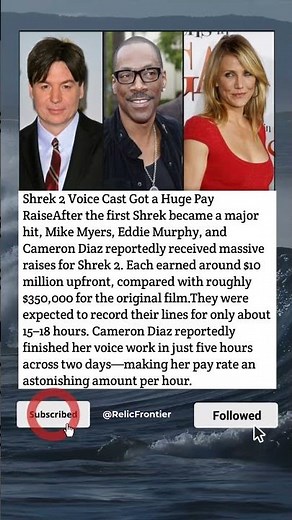 Cameron Diaz Made $1 Million Per Hour for Shrek 2?! 😱💰