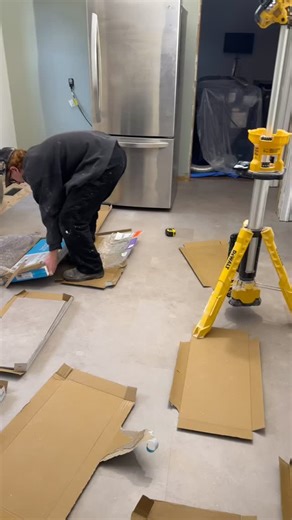 Suited and booted. Ready for cabinet install next on Monday! #renovation #renovations #kitchen #team #teamwork | TRI-DYS Construction Inc. | Facebook