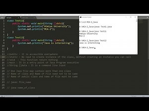 Java for beginners - Class and Objects, Creating first Java Application with command line argument