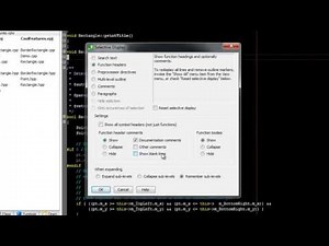 SlickEdit - Using Selective Display for Function Headers (GUI)