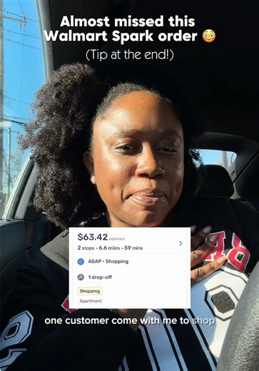 Accepted this Just For You Spark order with only a few seconds left. #walmartspark #sparkdriver #deliverydriver