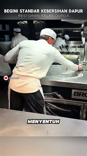Begini Standar Kebersihan Dapur Restoran Kelas Dunia #youtubeshorts #faktaunik #faktadunia