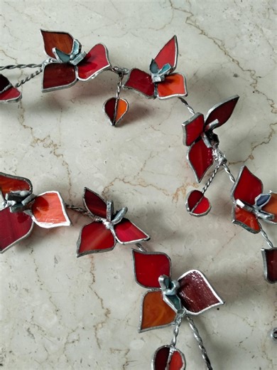 Stained Glass Orchid's - Etsy