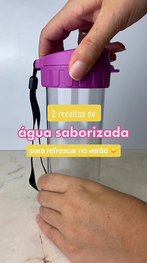 E essas duas receitas fáceis, refrescantes e perfeitas para o verão, feitas no Tupper Drink? Tá aí duas formas de se manter hidratada com muito sabor! Você conhece outras receitas de água saborizada? Comenta aí 🙂 | Tupperware Brasil