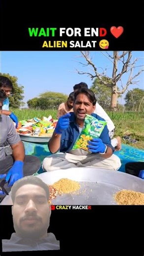 Mr. Indian Hacker making👽 👽 alien namkeen salad 🥗🥗 ‪@surajkumarbairwa3599‬