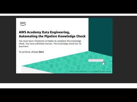 Module 12 Eduskills AWS Academy Data Engineering Course || knowledge check correct answers