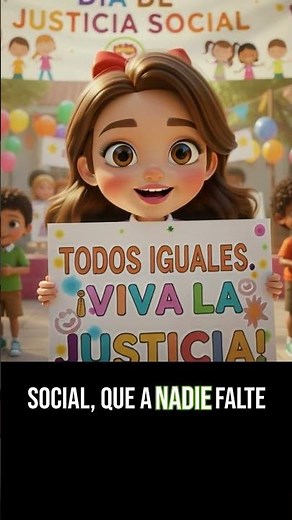 Justicia para Todos ⚖️🌈 | Canción Educativa | Día de la Justicia Social #Shorts