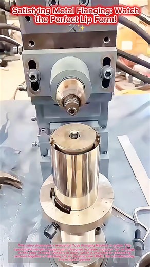 Satisfying Metal Flanging: Watch the Perfect Lip Form! 🛠️✨
