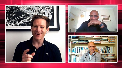 379K views · 3.9K reactions | What was going on in Eoin Morgan's mind during that thrilling ICC Men's Cricket World Cup 2019 final at Lord's? Exactly a year after lifting the trophy, the England skipper looks back on his team's journey from 2015, and relives that exciting finale in an engaging chat with Nasser Hussain and Ian Bishop. | ICC - International Cricket Council | Facebook