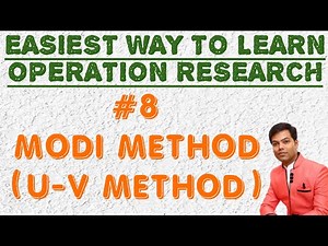 MODI Method (Transportation Problem) In Hindi