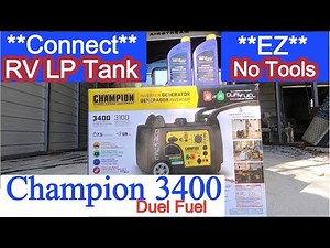 Champion 3400 Dual Fuel - Use RV's LP EZ Upgrade - No Tools