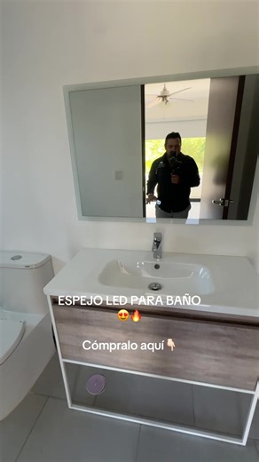 Ideas modernas para tu baño con espejo LED