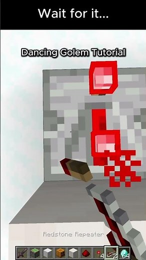 Dancing Golem Tutorial: Minecraft #tutorial #minecraft #redstone #viral #shorts