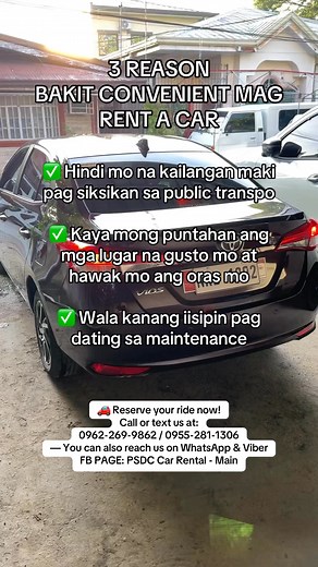 🚗 Reserve your ride now! Call or text us at: 0962-269-9862 / 0955-281-1306 — You can also reach us on WhatsApp & ViberFB PAGE: PSDC Car Rental - Main #psdccarrental #pangasinancarrental #CARRENTALPANGASINAN #CarRentalWithDriver #discountedrentals #dagupancitypangasinan #santabarbara #BinalonanPangasinan #TravelMoreSpendLess #Pangasinan #CARRENTALPANGASINAN #urdanetacitypangasinan #viralreelschallenge #villasispangasinan #rosales #laoac #Sison #CalasiaoPangasinan #sanmanuelpangasinan #AsinganPan