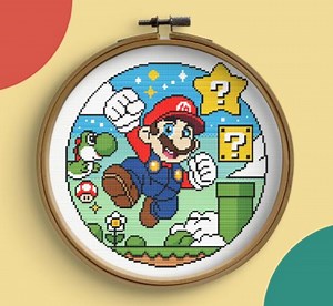 Super Mario Cross - Cross Stitch Pattern (digital PDF, Pattern Keeper) - Etsy UK