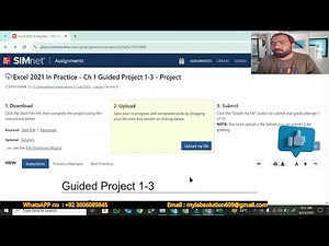 Excel 2021 In Practice - Ch 1 Guided Project 1-3 | Excel - Guided Project chapter 1