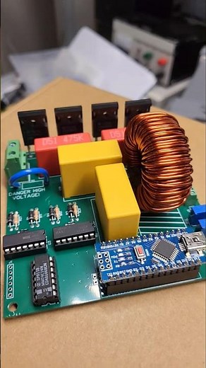 Pure Sine Wave Inverter Circuit ⚡️driven with Arduino! #electronics #inverter #engineering