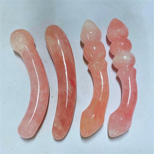 Rose Quartz Massage Wand， Crystal Healing Stick: Reiki Healing Crystal - Etsy