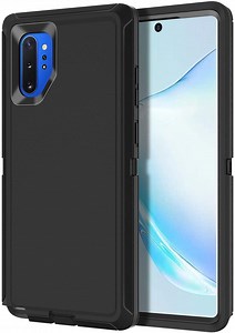 Designed for Samsung Galaxy Note 10 Plus Heavy Duty Case, Triple Layer Protection Shockproof Dropproof Dustproof Anti-Scratch Phone Case Cover for Samsung Galaxy Note 10 Plus,Black