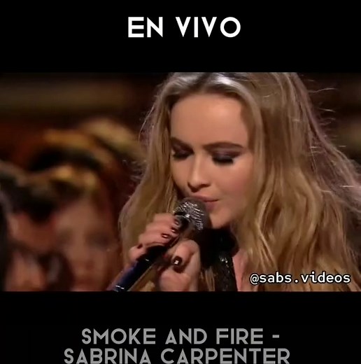 Sabrina Carpenter Smoke and Fire Live Performance