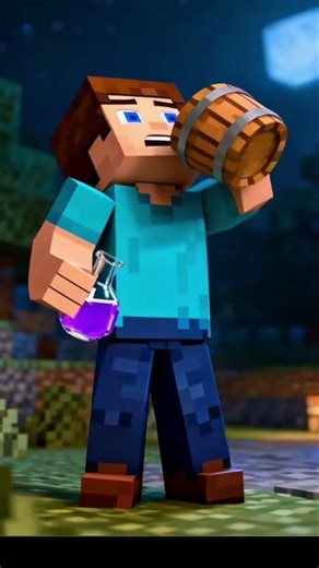 “Otak Steve Lag, Mob Auto Menang 😭 | Minecraft Shorts”