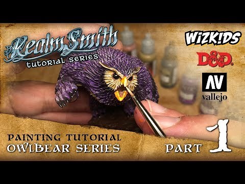 How to Paint a D&D Owlbear by Wizkids Pt.1: Prep & Painting