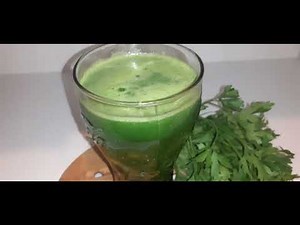 Jus de persil (recette / facile ) buvez cette boisson et débarrassez-vous de la graisse du ventre