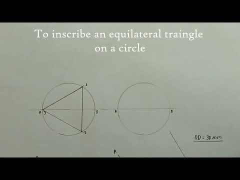 How to inscribe an equilateral triangle on a circle?