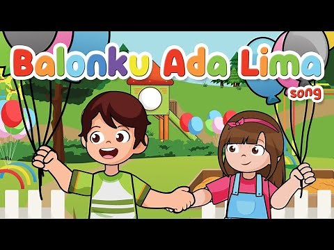 BALONKU ADA LIMA | LAGU ANAK INDONESIA ANIMASI | KARAOKE LIRIK