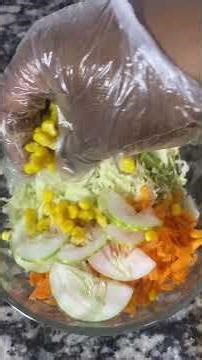 Salad made easy with food processor…..