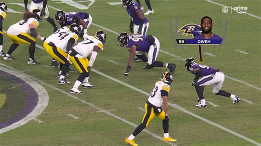 Odafe Oweh secures Ravens' fourth sack of night vs. Russell Wilson