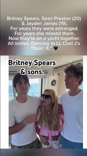 Britney Spears Reunites With Both Sons On A Yacht And She Looks So Happy 🖤🛥️